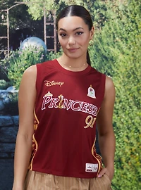Disney Beauty and the Beast Belle Women's Cropped Basketball Jersey — BoxLunch Exclusive