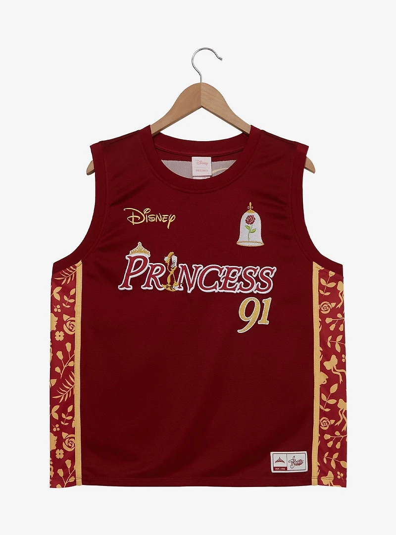 Disney Beauty and the Beast Belle Women's Plus Cropped Basketball Jersey — BoxLunch Exclusive