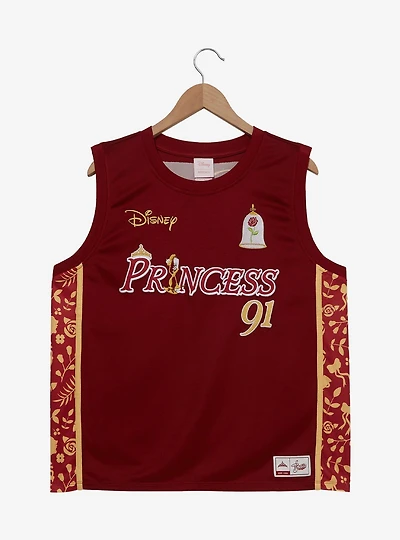Disney Beauty and the Beast Belle Women's Plus Cropped Basketball Jersey — BoxLunch Exclusive