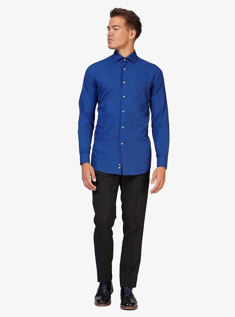 Navy Royale Long Sleeve Button-Up Shirt