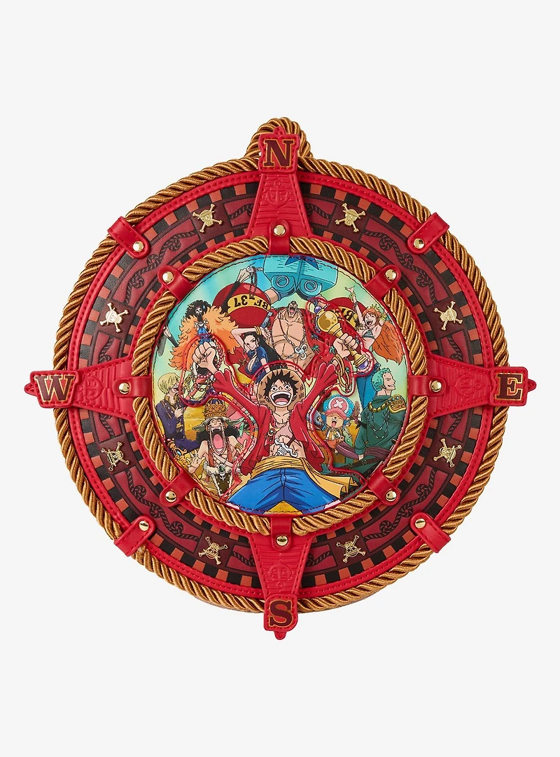 Loungefly One Piece Compass Figural Mini Backpack