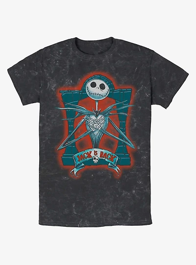 Disney The Nightmare Before Christmas Jack Crypt Mineral Wash T-Shirt