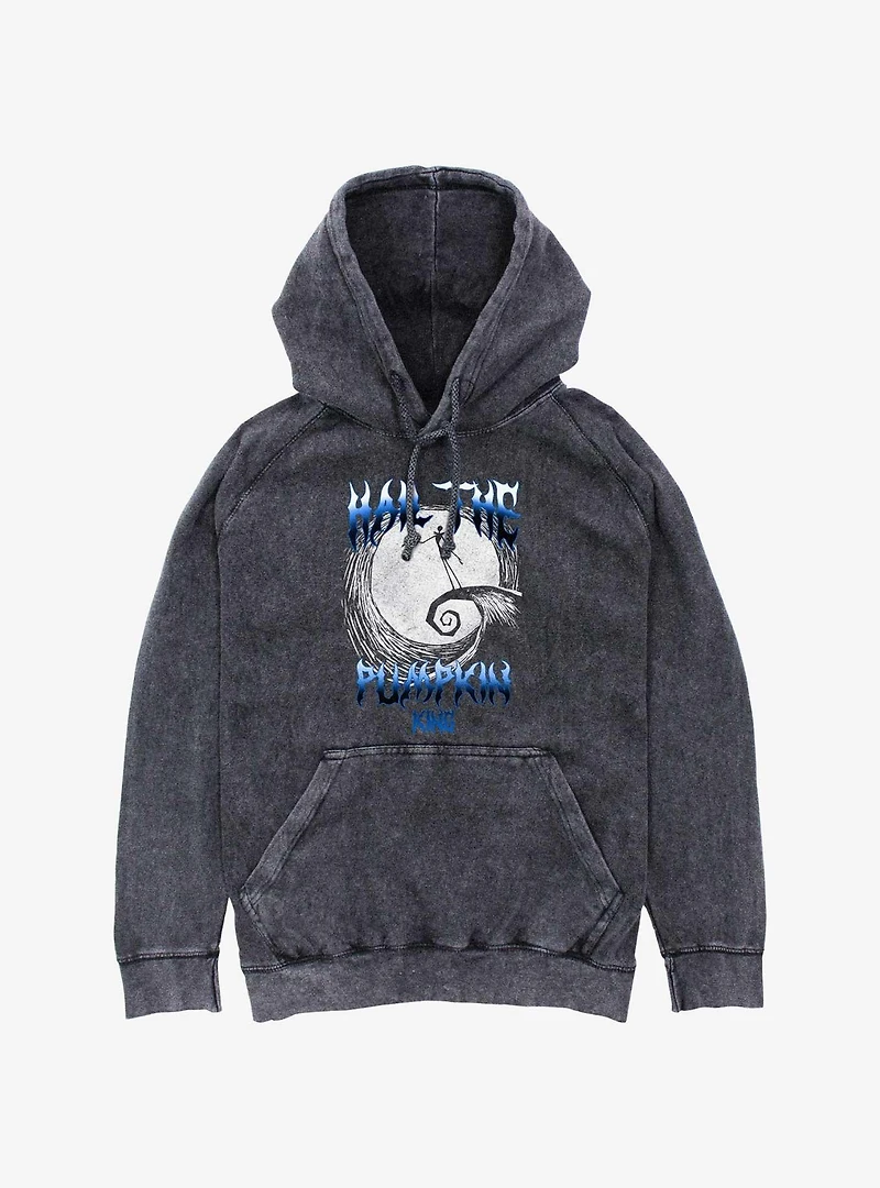 Disney The Nightmare Before Christmas Hail Pumpkin King Mineral Wash Hoodie