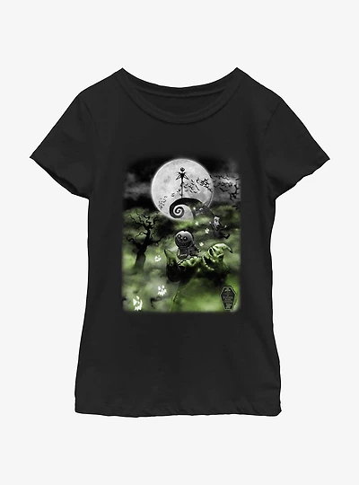 Disney The Nightmare Before Christmas Scary Night Youth Girls T-Shirt