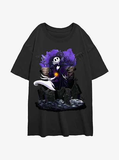 Disney The Nightmare Before Christmas Graveyard Buddies Womens Oversized T-Shirt