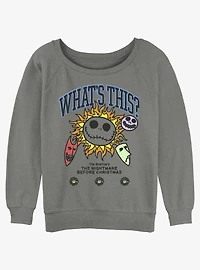 Disney The Nightmare Before Christmas What's this Womens Slouchy Sweatshirt