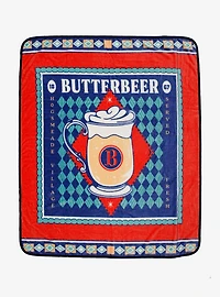 Harry Potter Butterbeer Portrait Fleece Throw - BoxLunch Exclusive