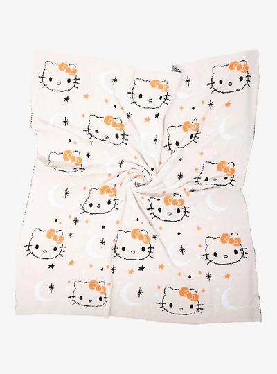 Sanrio Hello Kitty Stars & Moon Allover Print Feather Knit Throw - BoxLunch Exclusive
