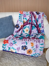Harry Potter Deathly Hallows Floral Throw — BoxLunch Exclusive