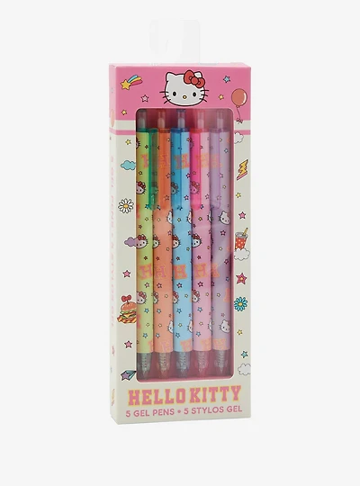 Sanrio Hello Kitty College Letters Gel Pen Set