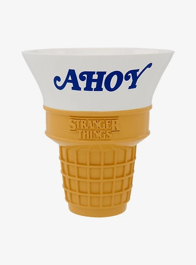 Stranger Things Scoops Ahoy Ice Cream Cone Bath Tumbler