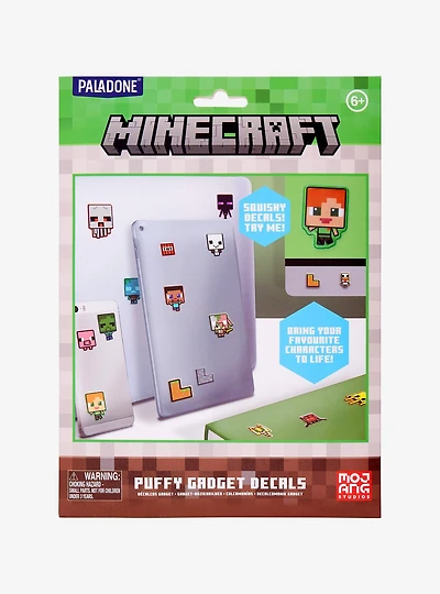 Minecraft Characters & Icons Puffy Gadget Decals