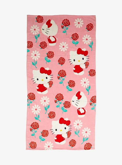 Sanrio Hello Kitty Floral Beach Towel — BoxLunch Exclusive