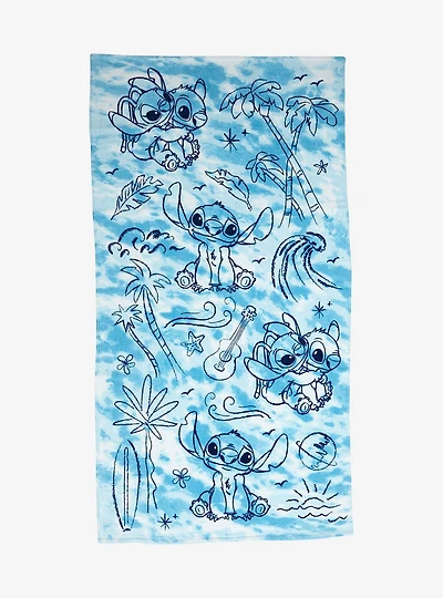 Disney Lilo & Stitch Blue Stitch Beach Towel — BoxLunch Exclusive