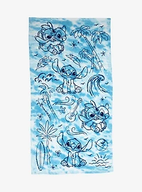 Disney Lilo & Stitch Blue Stitch Beach Towel — BoxLunch Exclusive