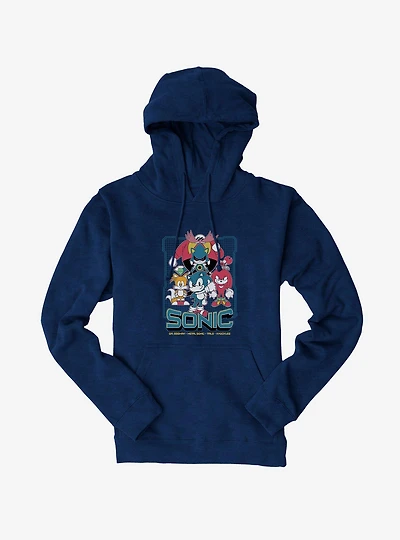 Sonic The Hedgehog Group Retro Hoodie