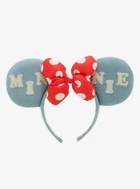 Disney Minnie Mouse Denim Ears Headband - BoxLunch Exclusive