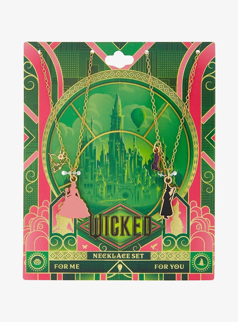 Wicked Glinda & Elphaba Bestie Necklace Set