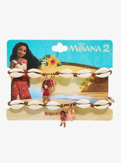 Disney Moana 2 Simea & Moana Shell Bracelet Set - BoxLunch Exclusive