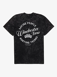 Supernatural Saving People Mineral Wash T-Shirt