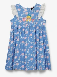 Disney Alice's Wonderland Bakery Mushroom Allover Print Ruffle Toddler Dress
