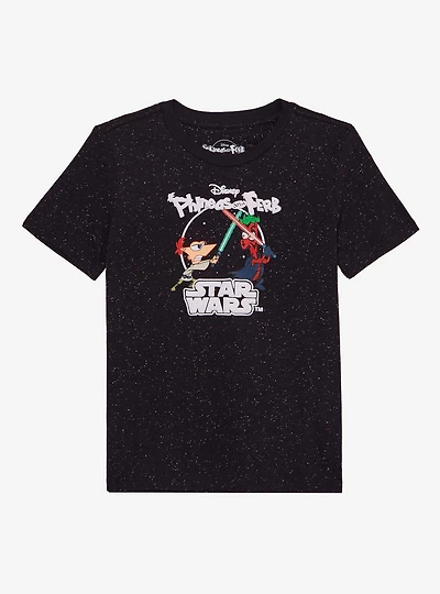 Disney Phineas and Ferb x Star Wars Duel Youth T-Shirt - BoxLunch Exclusive