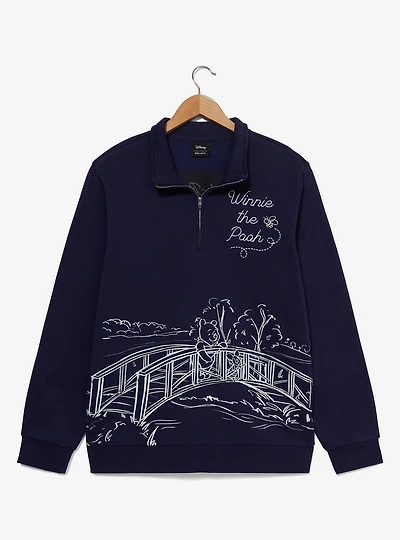 Disney Winnie the Pooh Bridge Scenic Quarter Zip Jacket — BoxLunch Exclusive