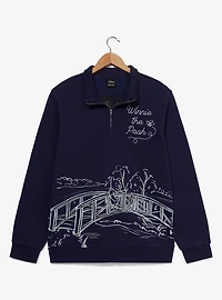 Disney Winnie the Pooh Bridge Scenic Quarter Zip Jacket — BoxLunch Exclusive