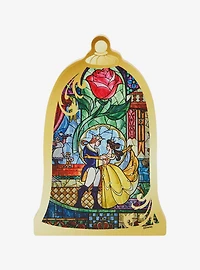 Disney Beauty and the Beast Stained Glass Portrait Figural Block Sign
