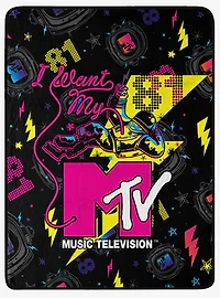 MTV I Want My Micro Raschel Throw