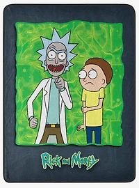 Rick & Morty Rick Investigates Micro Raschel Throw