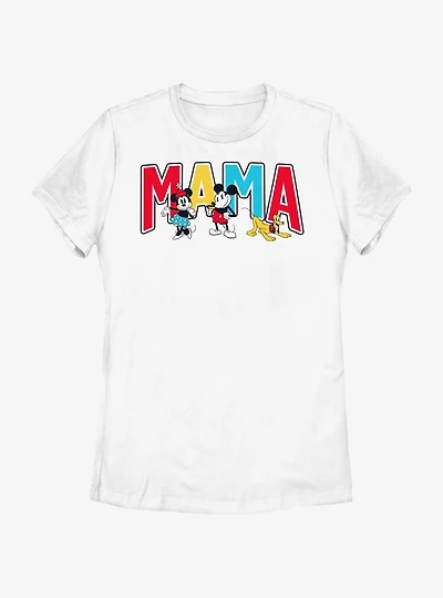 Disney Mickey Mouse Mama Collegiate Womens T-Shirt