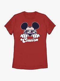 Disney Mickey Mouse Cool Cousin Vacay Womens T-Shirt