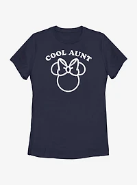 Disney Minnie Mouse Cool Aunt Ears Womens T-Shirt