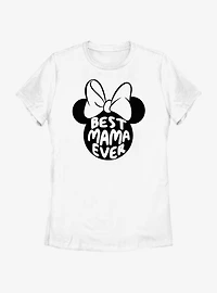 Disney Minnie Mouse Best Mama Ever Ears Womens T-Shirt
