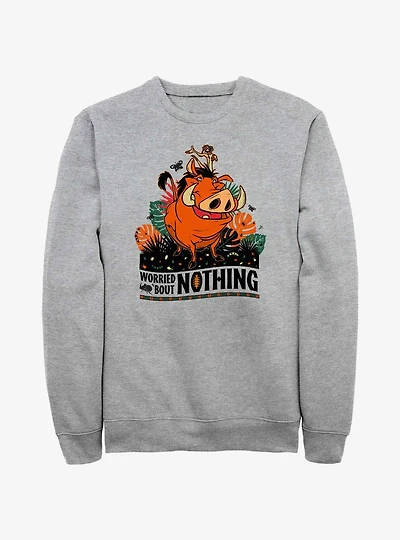 Disney The Lion King Worried Bout Nothing Portrait Sweatshirt