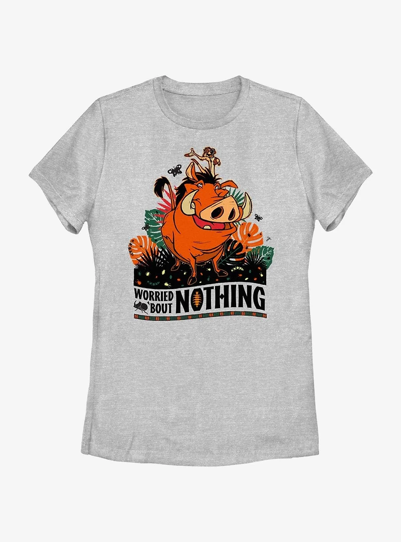 Disney The Lion King Worried Bout Nothing Portrait Womens T-Shirt