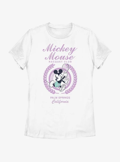 Disney Mickey Mouse Racquet Club Palm Springs Womens T-Shirt