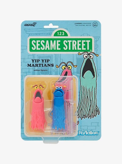 Super7 Sesame Street ReAction Yip Yip Martians Figure Set