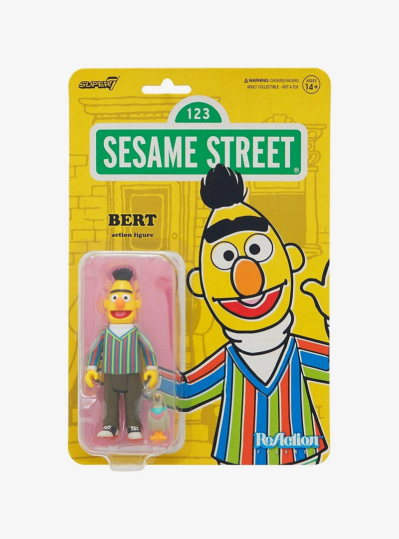 Super7 Sesame Street ReAction Bert Figure