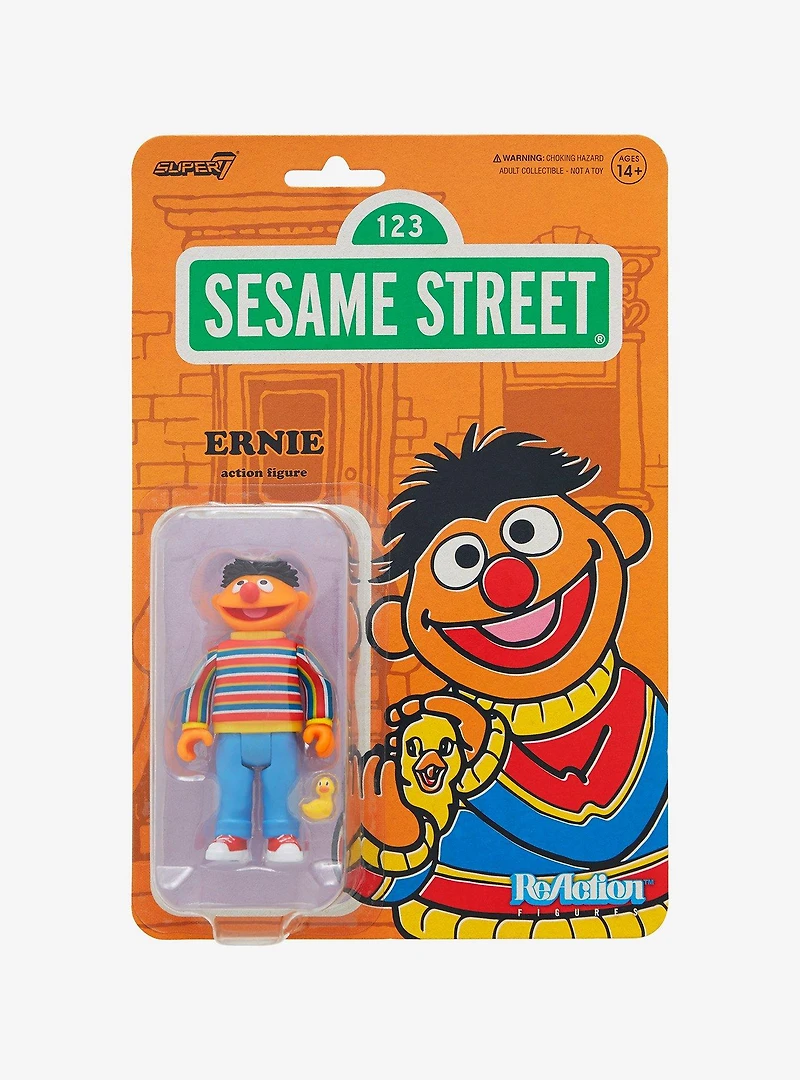 Super7 Sesame Street ReAction Ernie Figure