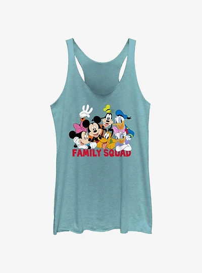 Disney Mickey Mouse Family Squad  Womens Tank Top
