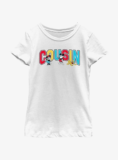 Disney Mickey Mouse Cousin Collegiate Youth Girls T-Shirt