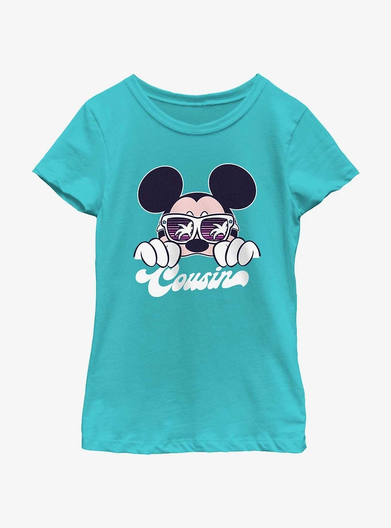 Disney Mickey Mouse Cool Cousin Vacay Youth Girls T-Shirt
