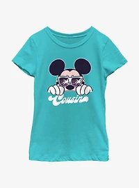 Disney Mickey Mouse Cool Cousin Vacay Youth Girls T-Shirt