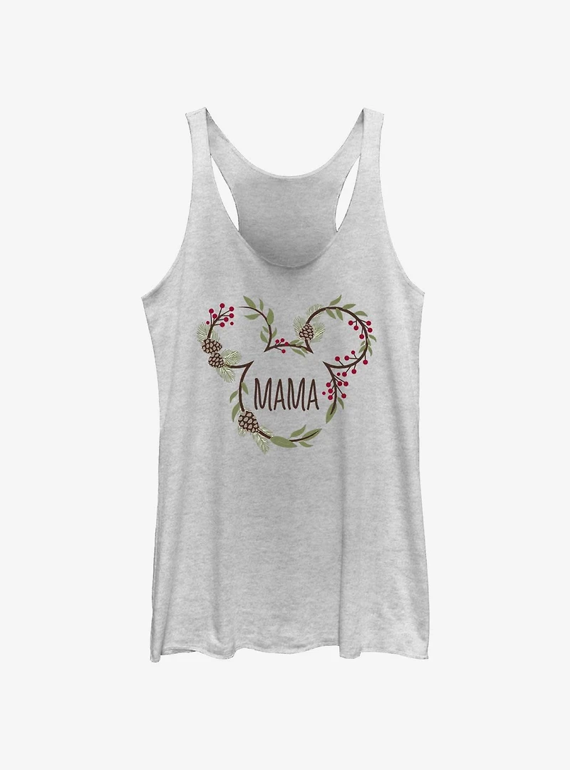 Disney Mickey Mouse Mama Holiday Ears Womens Tank Top