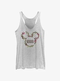 Disney Mickey Mouse Mama Holiday Ears Womens Tank Top