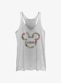 Disney Mickey Mouse Grandma Holiday Ears Womens Tank Top