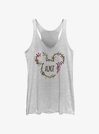 Disney Mickey Mouse Aunt Holiday Ears Womens Tank Top
