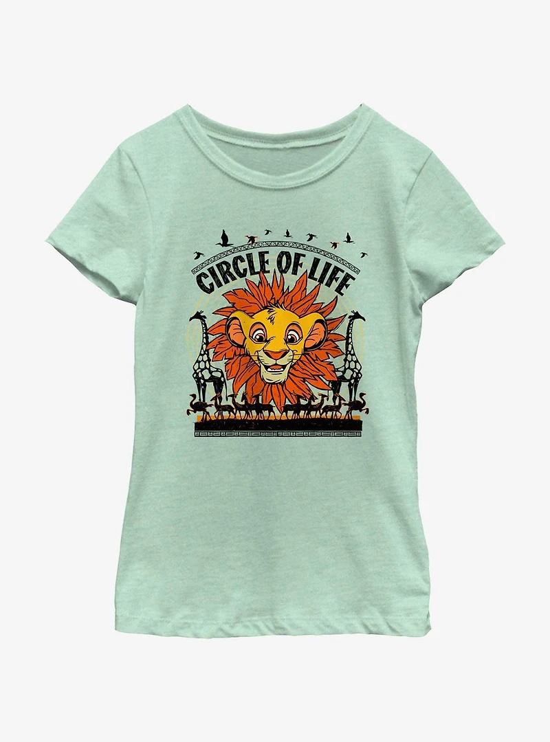 Disney The Lion King Circle Of Life Portrait Youth Girls T-Shirt